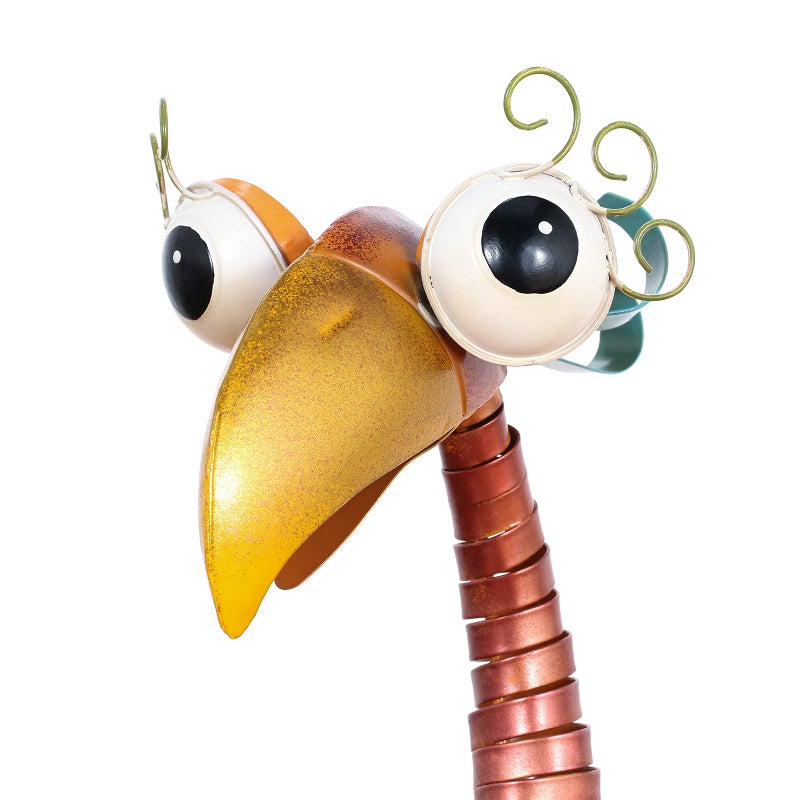 Tooarts Metal Garden Bird Statue Standing Animal Backyard Ornaments Outdoor Sculpture for Lawn Patio Art Decoration - Image 4